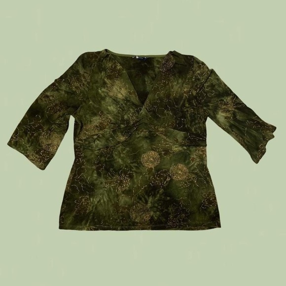 ⛅️reitman vintage 3/4 sleeve flowy fairy top - Picture 1 of 3